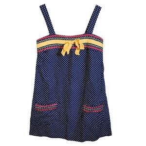 Vintage 1960's Polka Dot Banberry Cross Dress MOD Hippie Cottagecore  Twiggy